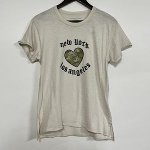 NWT Unsweetened- Camo NY Sand Tee